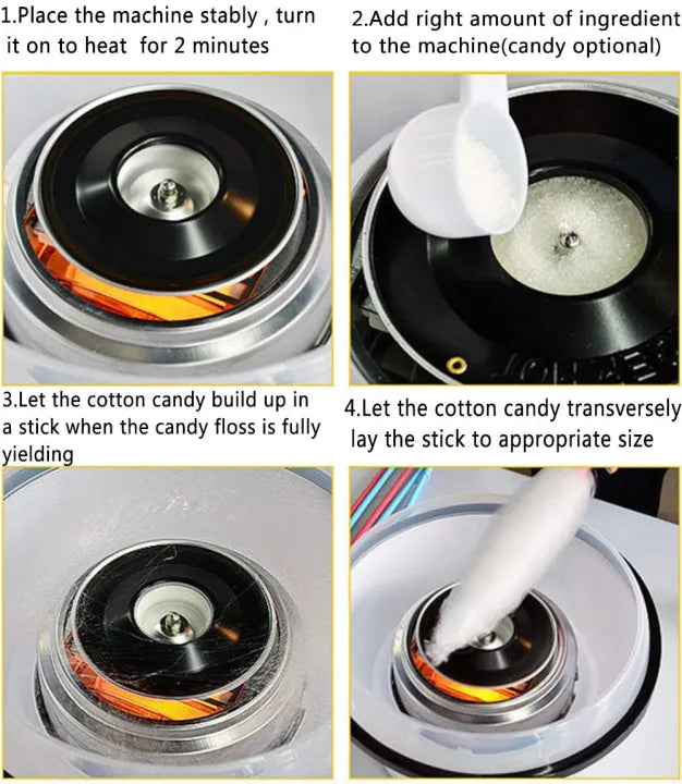 Mini Cotton Candy Maker Machine With Free Watch