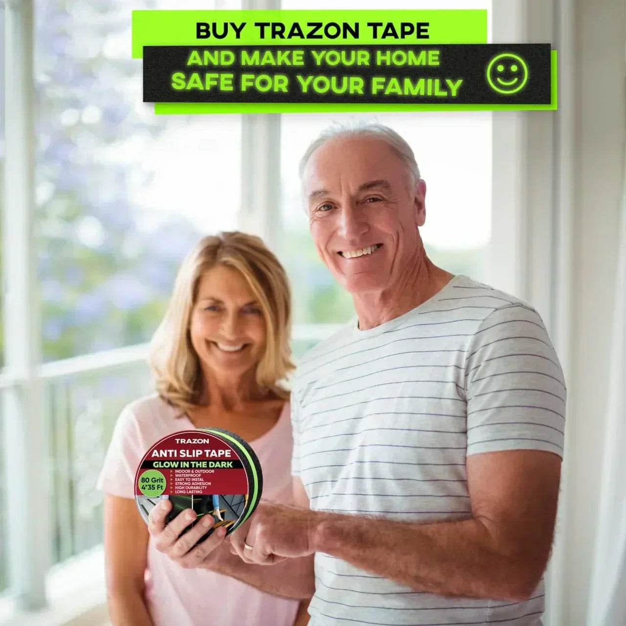 Anti Slip Tape Strong Grip | Waterproof | Glow-in-Dark - Raffa Store