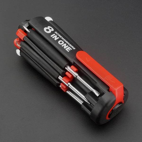 8 Screwdrivers in 1 Tool with Worklight and Flashlight - Raffa Store