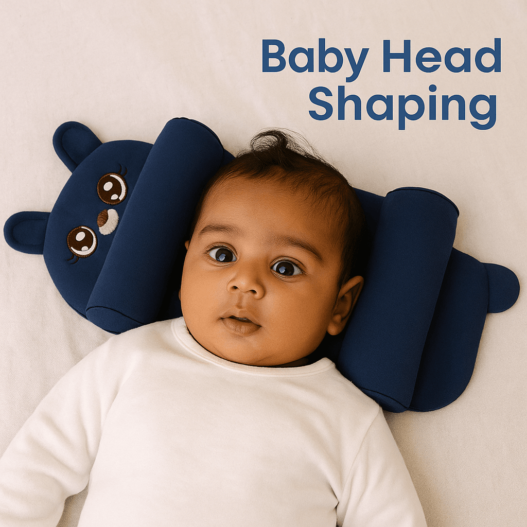 Organic Baby Head Shaping Pillow – Skin-Friendly & Organic Cotton - Raffa Store