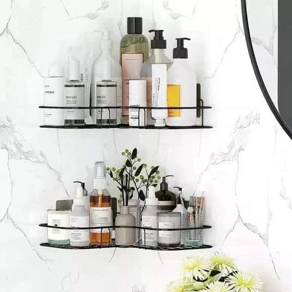 Wall Corner Rack For Bathroom & Kitchen With Hooks. - Raffa Store