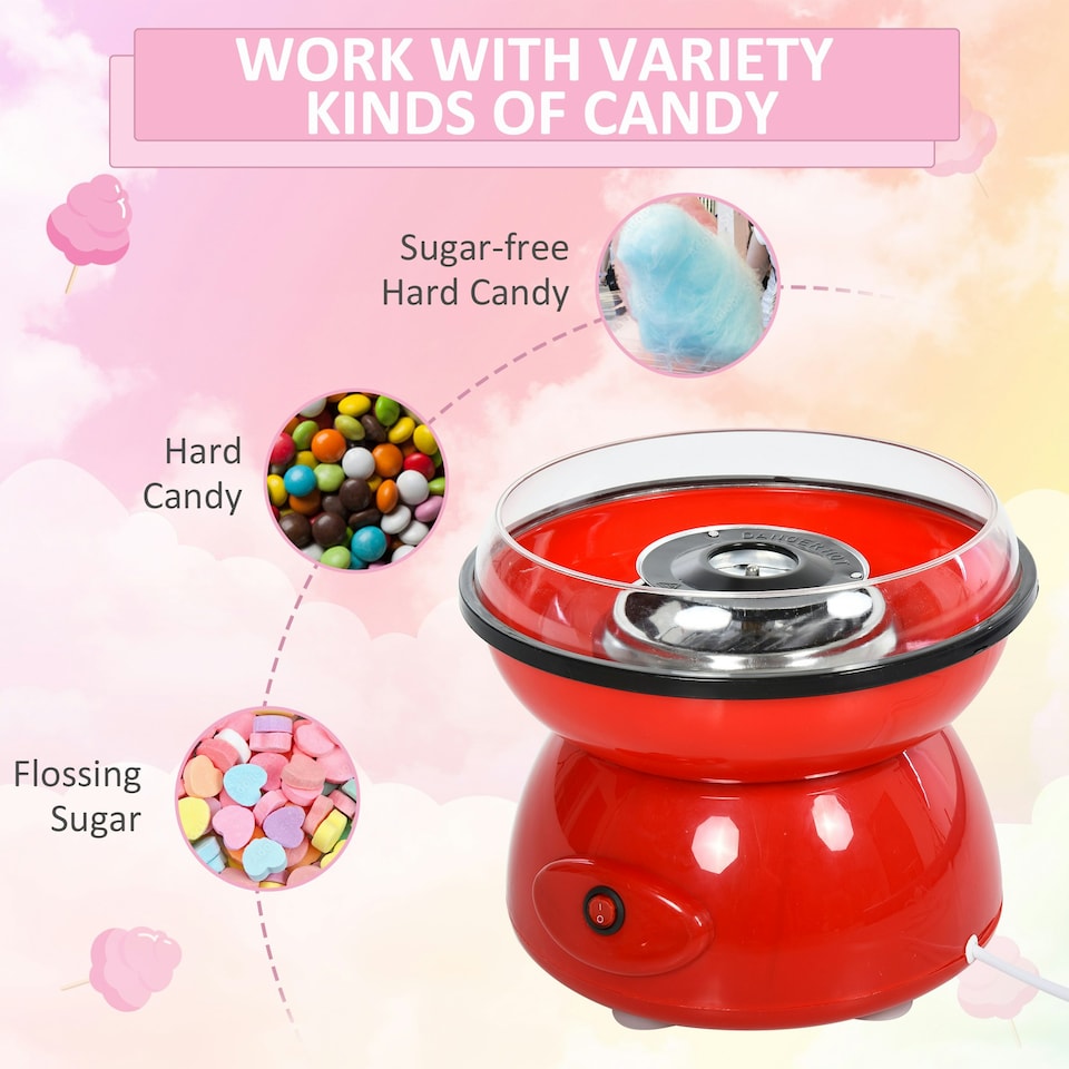 Mini Cotton Candy Maker Machine With Free Watch