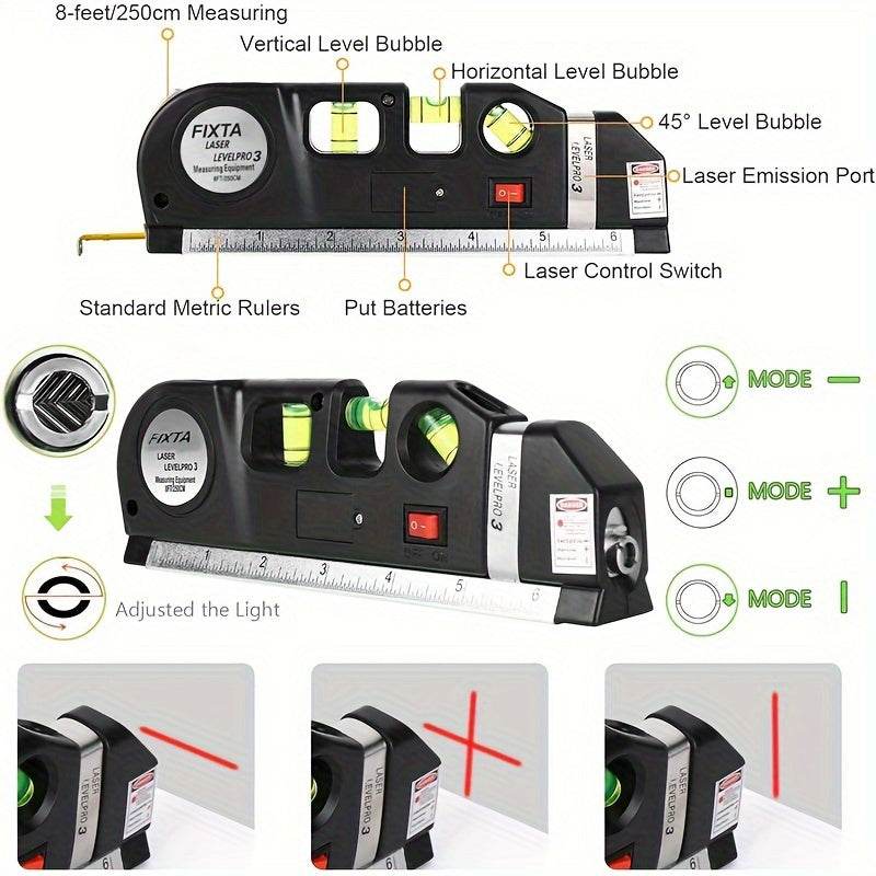 Laser Level with Built-in Tape – USA Imported - Raffa Store