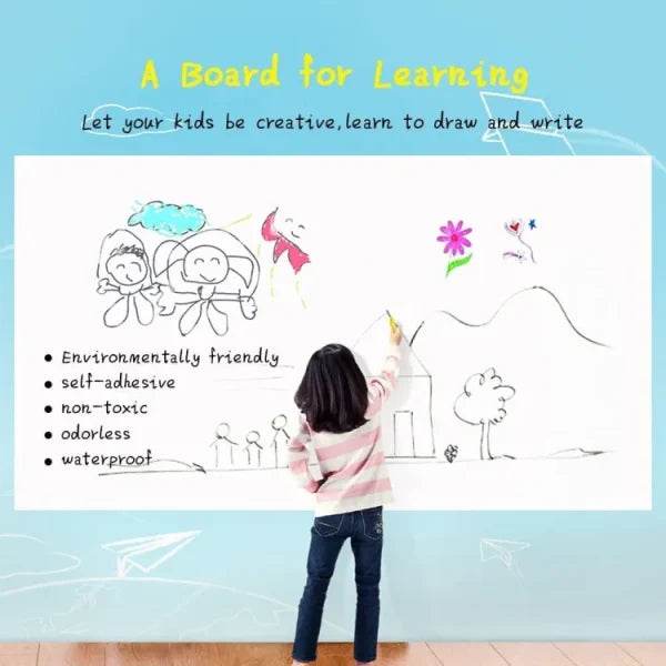 Whiteboard/Chalkboard Sticker Roll +1 Free Marker/5 Chalks - Raffa Store