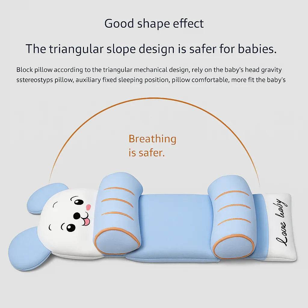 Organic Baby Head Shaping Pillow – Skin-Friendly & Organic Cotton - Raffa Store