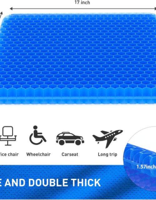 Gel Seat Cushion for Comfort & Support With FREE Black Cover - Raffa Store