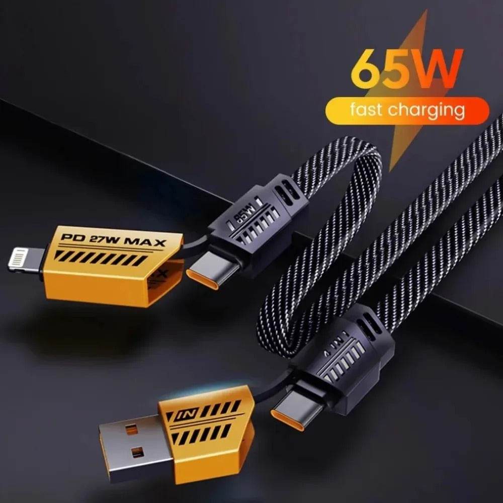 🔥4-in-1 USB Charging Cable fast charging MAX 60W - Raffa Store