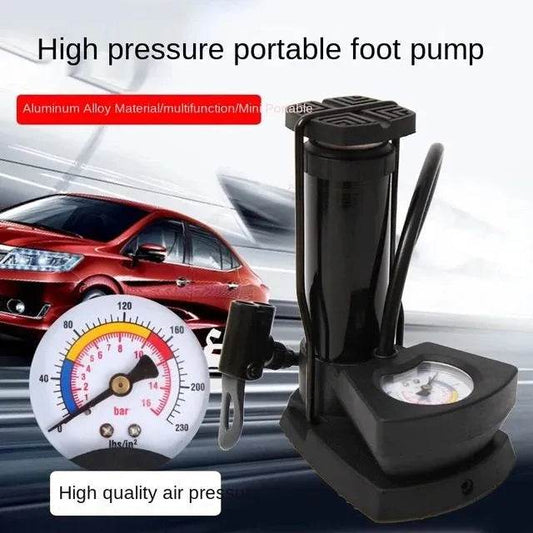 High Pressure Foot Air Pump with Gauge - Raffa Store